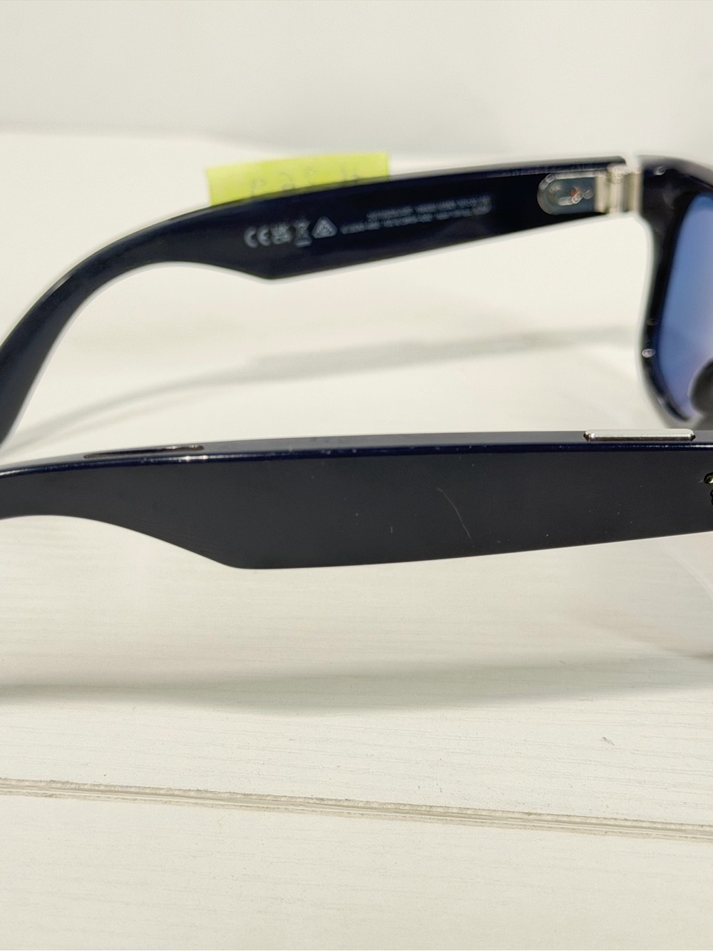 Ray-Ban Black Frame Blue Lens Sunglasses - Picture 7 of 9